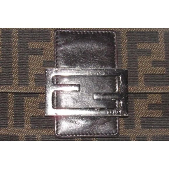 Fendi Tobacco Zucca Large 'F' Print Continental - Picture 8 of 12